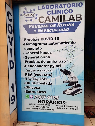 Laboratorio clinico CAMILAB - Centro de salud en El Salvador